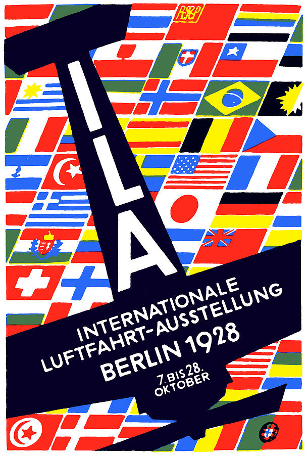 1928 International Air Show Painting by Historic Image
