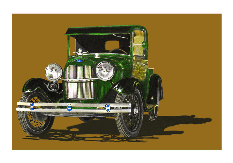 1928 Model A Pick Up Truck Painting