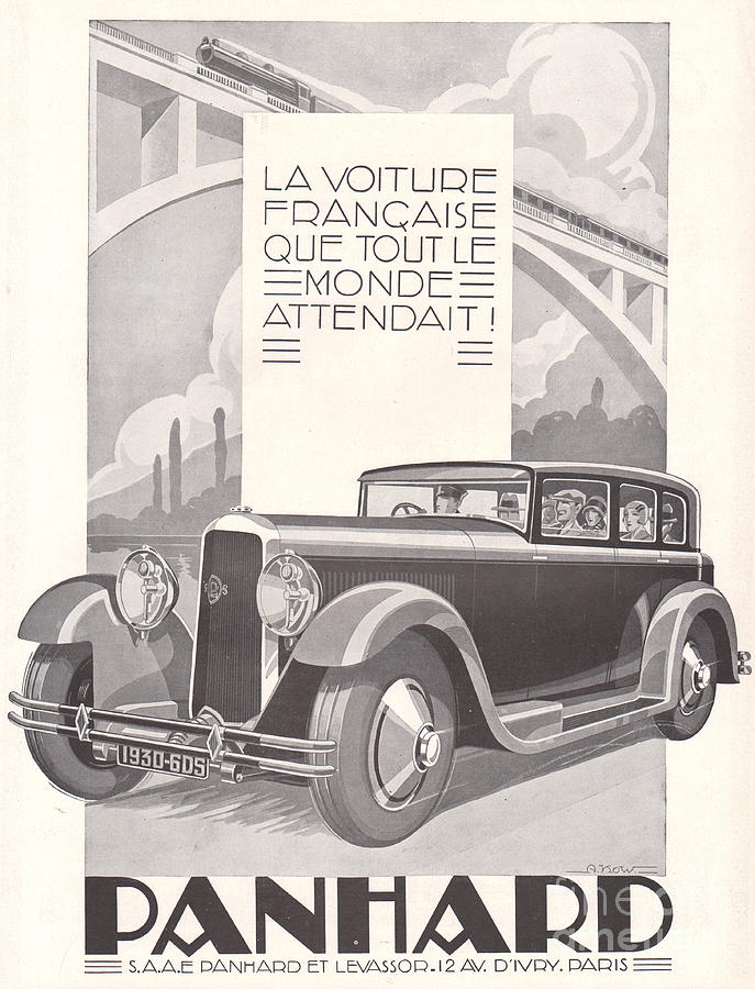 1929 Ad Print Panhard et Levassor Auto Sedan Limousine Digital Art by A ...