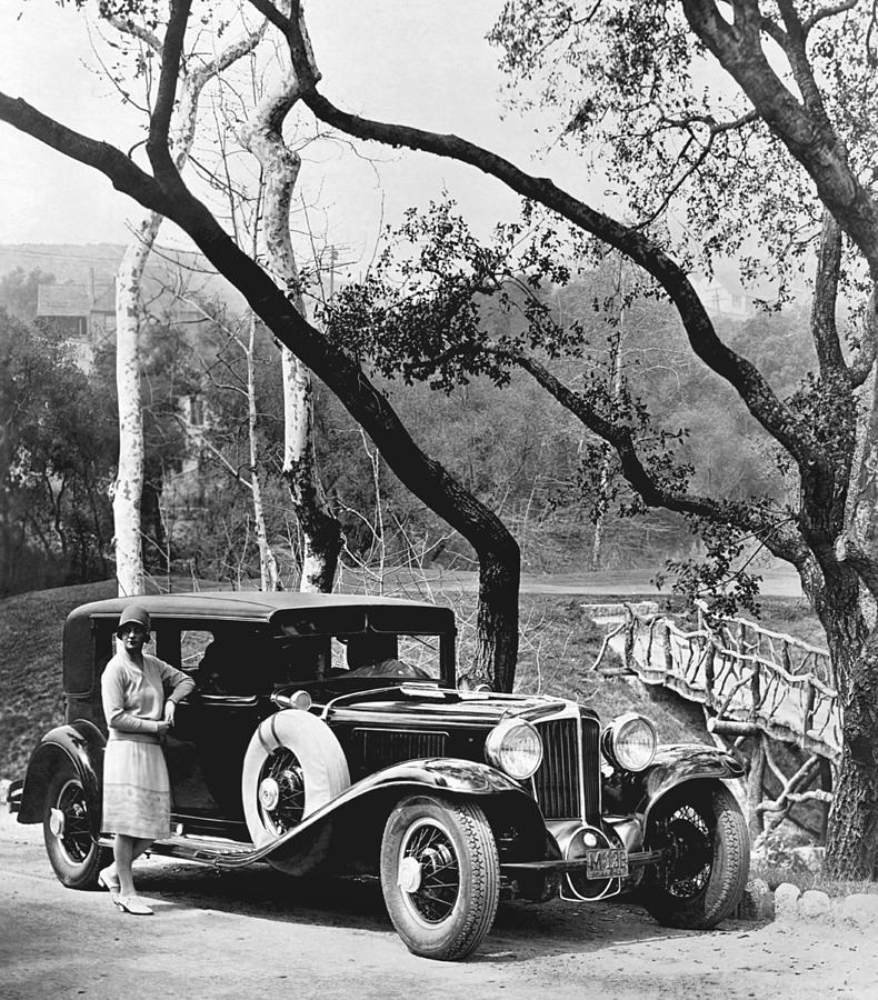 1920s Photograph - 1929 Auburn Sedan by Underwood Archives 1920s Photograph - 1929 Auburn Sedan by Underwood Archives