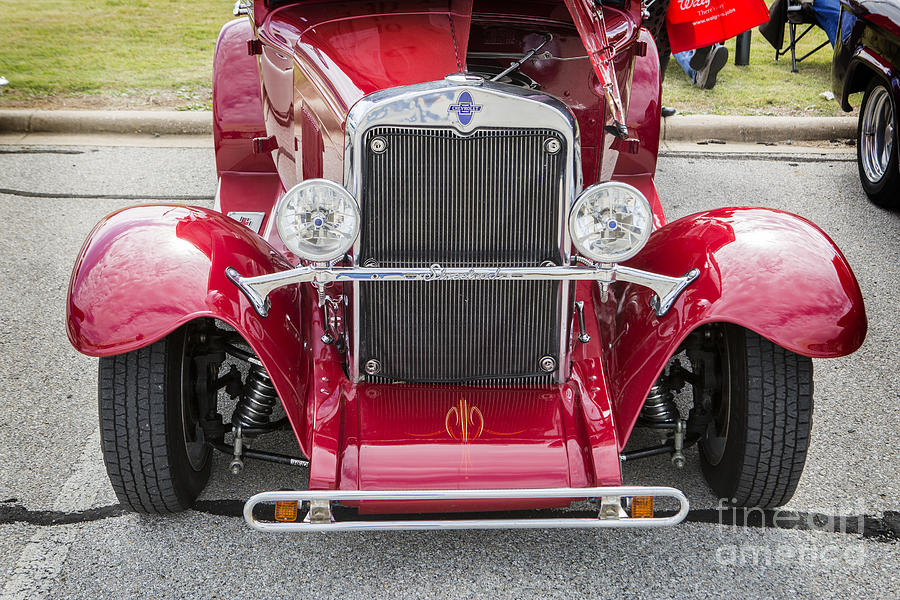 1929 Chevrolet Classic Car Automobile Front End in Color  3126.0 Photograph by M K Miller