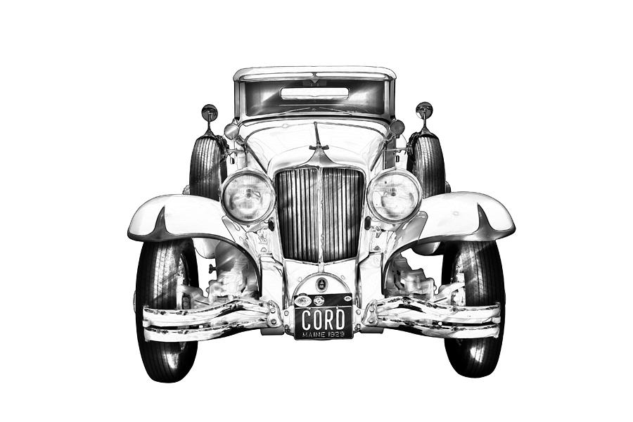1929 Cord 6-29 Cabriolet Antique Car Illustration Photograph by Keith Webber Jr