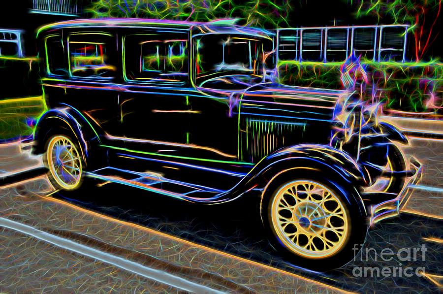 1929 Ford Model A - Antique Car Photograph by Gary Whitton