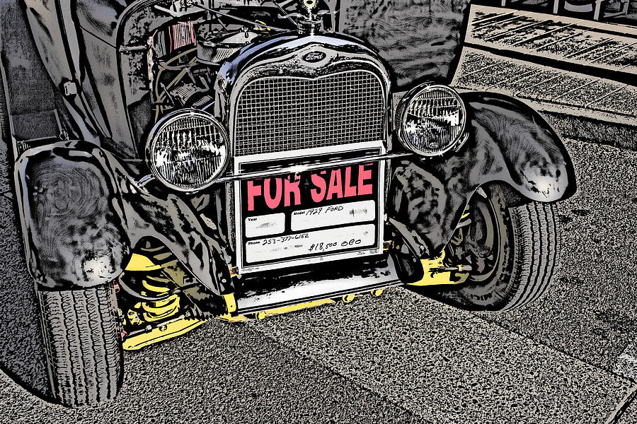 1929 Ford Model A for sale Photograph by Cathy Anderson
