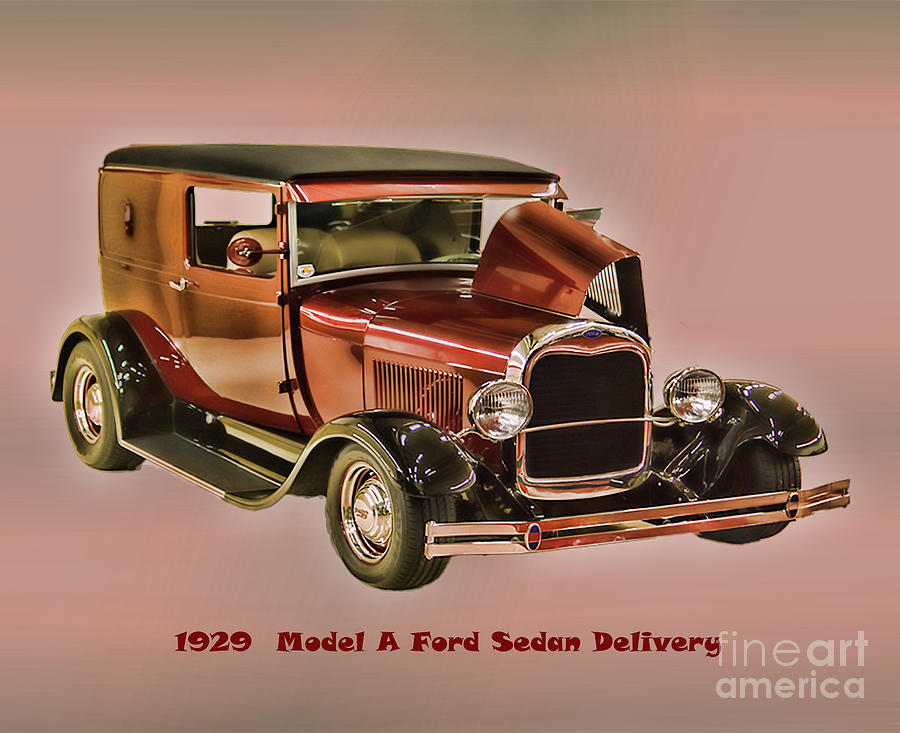 Henry Ford Photograph - 1929 Ford Model A Retro Image by M Three Photos