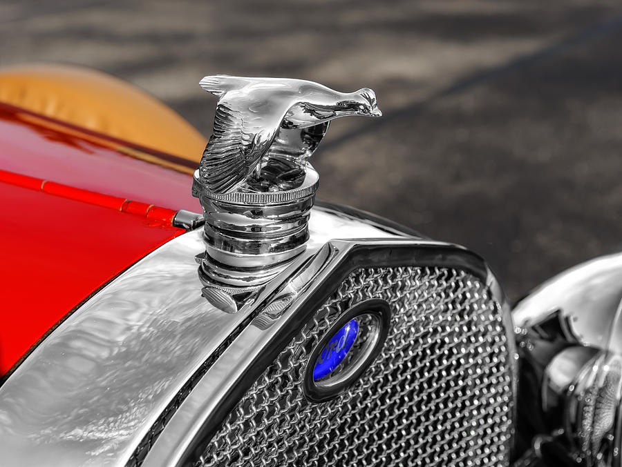 1929 Ford Radiator Cap Ornament Photograph by Frank J Benz