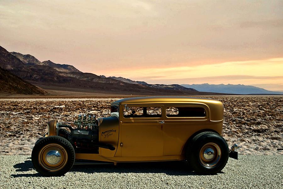 1929 Ford Sedan The Corrugated Flyer Photograph by Tim McCullough
