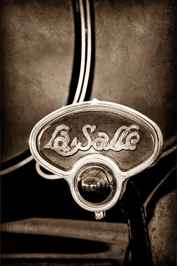 1929 La Salle Brake Light Emblem Photograph by Jill Reger