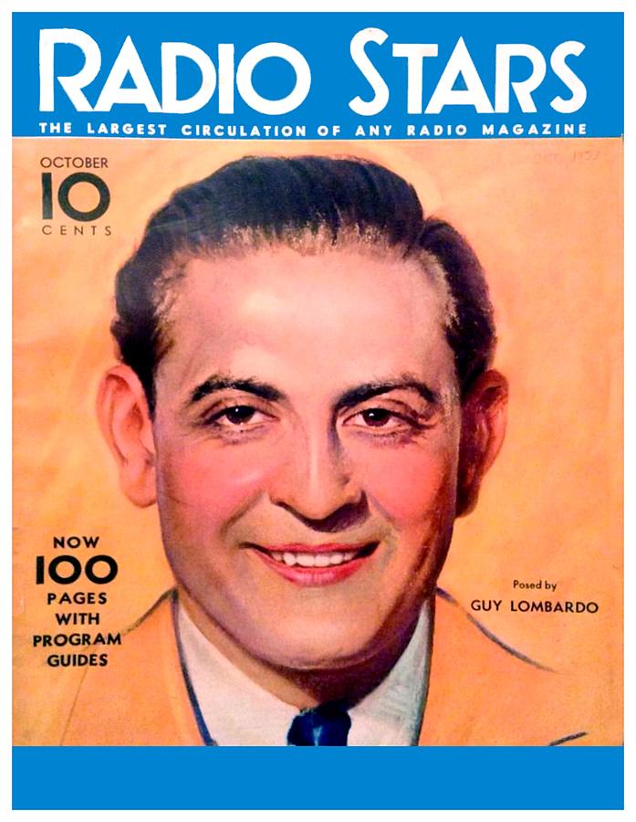 1930 - Radio Stars Magazine - October - Guy Lombardo - Color Digital Art by John Madison