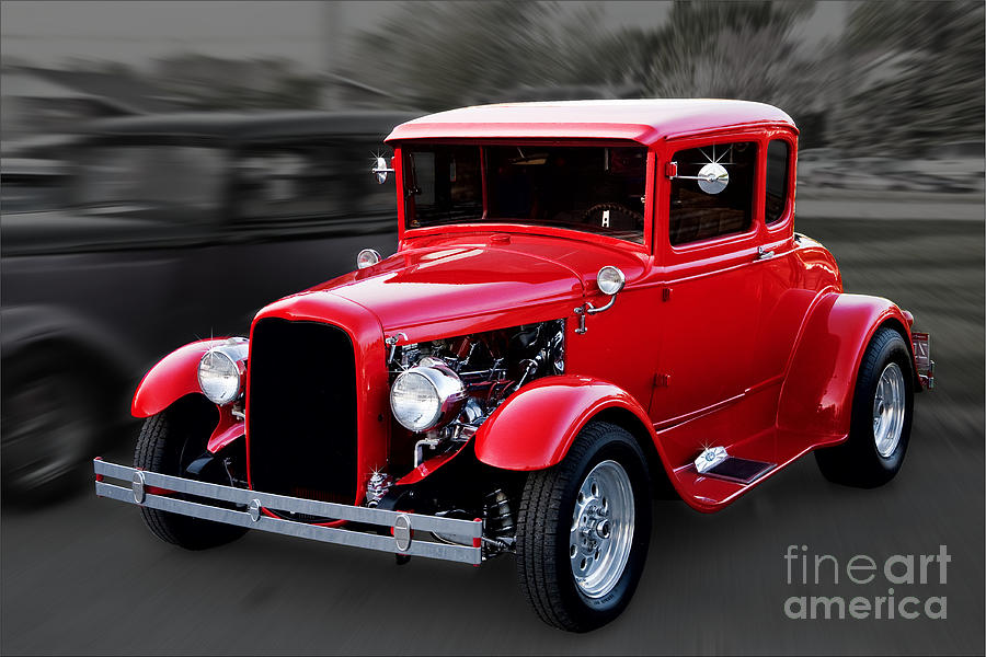 Vintage Photograph - 1930 Ford Model A Coupe by Gene Healy