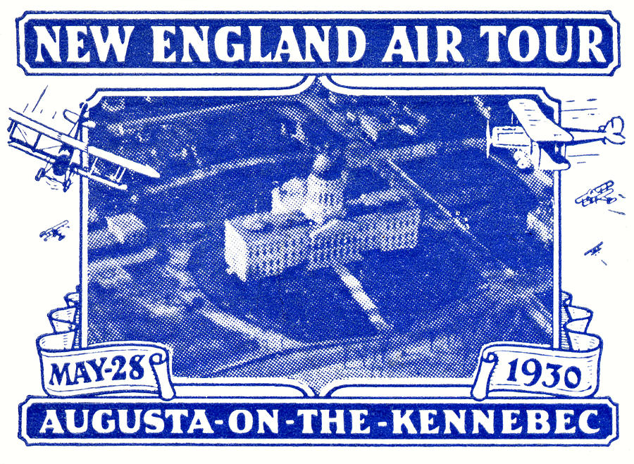 1930 New England Air Show Painting by Historic Image