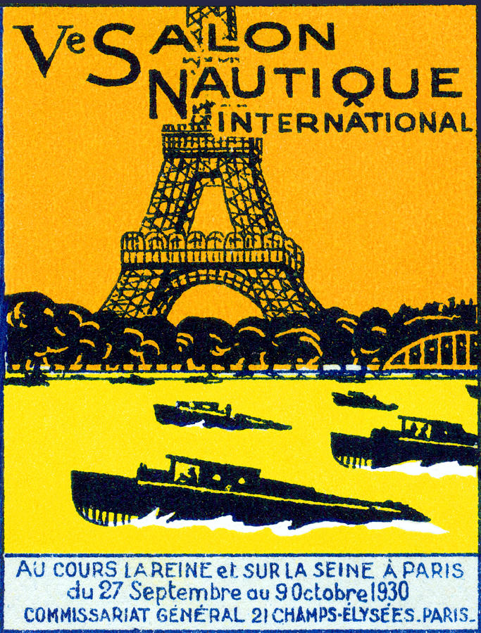 Vintage Painting - 1930 Paris Boat Show by Historic Image