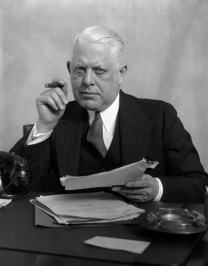 1930s Man In Office Sitting At Desk Photograph by Vintage Images - Fine Art  America