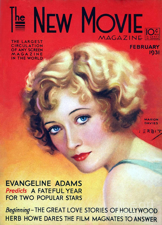 Celebrity Drawing - 1930s Usa The New Movie Magazine by The Advertising Archives