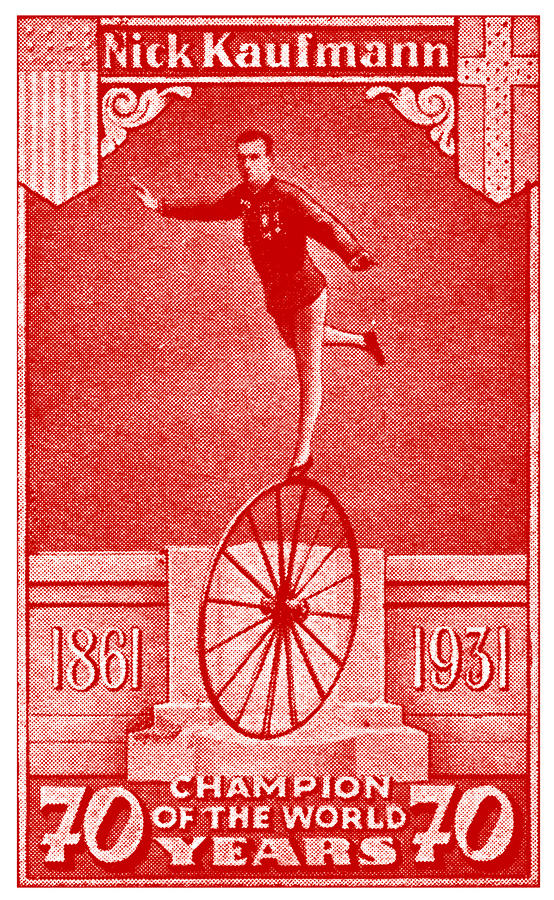 1931 Bicycle Acrobat Champion Painting by Historic Image
