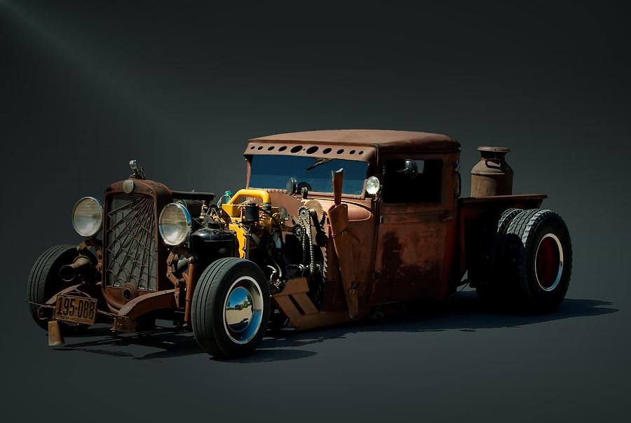 1931 Chevrolet Diesel Rat Rod Pickup Truck Photograph by Tim McCullough