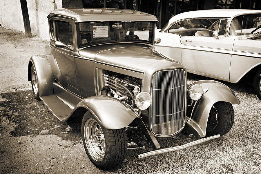 1931 Ford Model A Classic Car Complete in Sepia 3211.01 Photograph by M K Miller