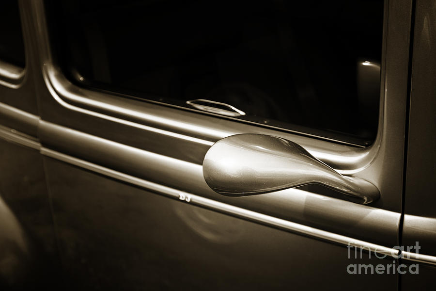 1931 Ford Model A Classic Car Mirror in Sepia 3216.01 Photograph by M K Miller