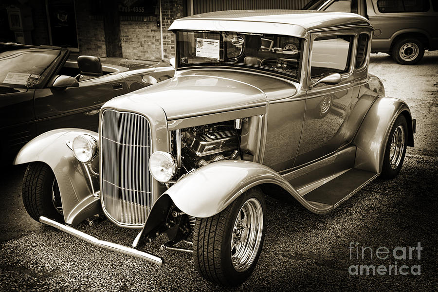 1931 Ford Model A Complete Classic Car in Sepia 3212.01 Photograph by M K Miller