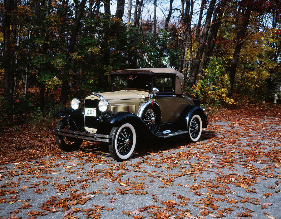 Car Photograph - 1931 Ford Sports Coupe by Vintage Images