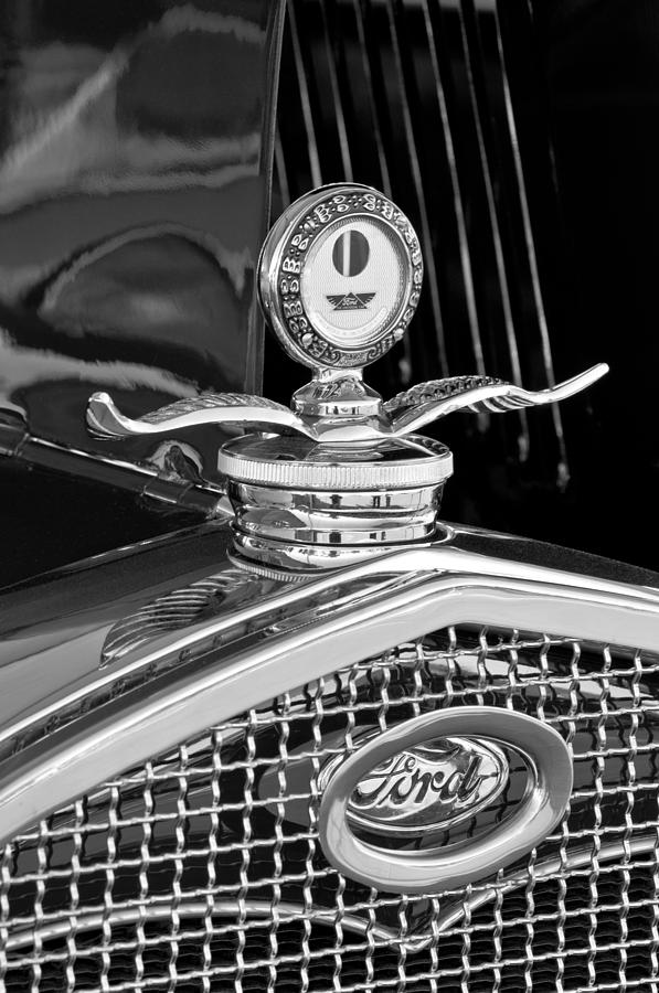 1931 Model A Ford Deluxe Roadster Hood Ornament 2 Photograph by Jill Reger