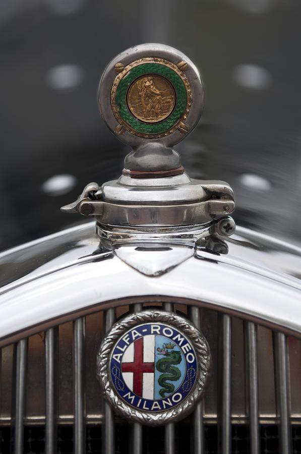 1932 Alfa-Romeo Hood Ornament 2 Photograph by Jill Reger