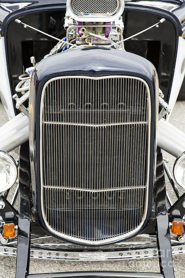 1932 Ford Highboy Grill Only Car Automobile in Color  3106.02 Photograph by M K Miller