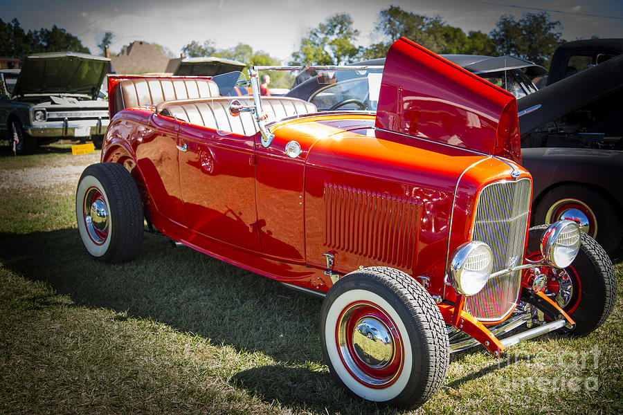1932 Ford Roadster Automobile Classic Car in Color  3059.02 Photograph by M K Miller