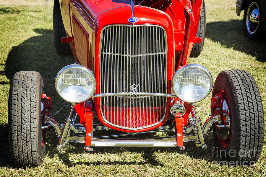 1932 Ford Roadster Front End Automobile Classic Car in Color  30 Photograph by M K Miller