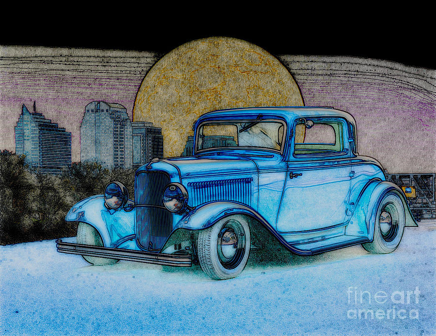 1932 Ford Skyline Coupe Digital Art by Dave Koontz