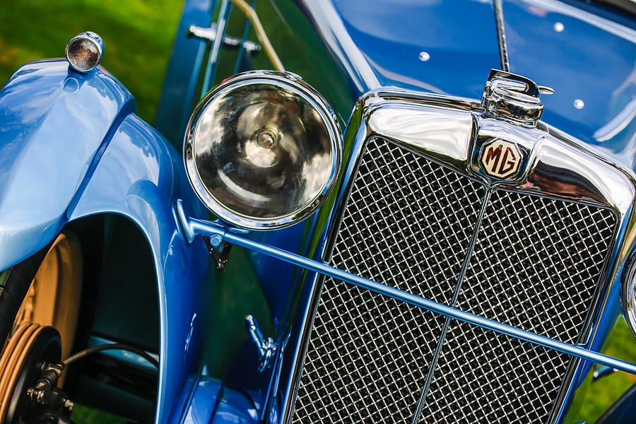 1932 MG F1 Magna Grille -1363c Photograph by Jill Reger