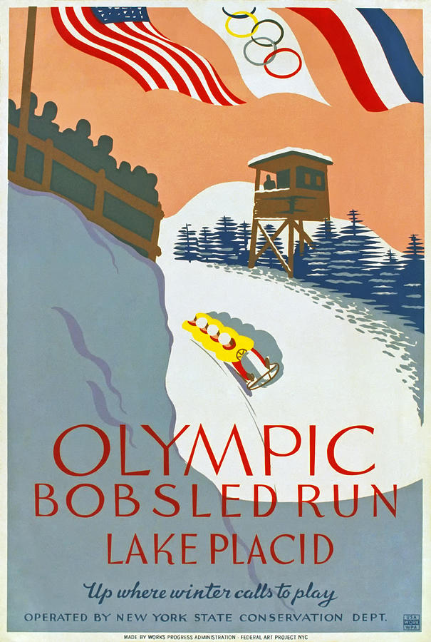 Winter Photograph - 1932 Olympic Games by Mountain Dreams