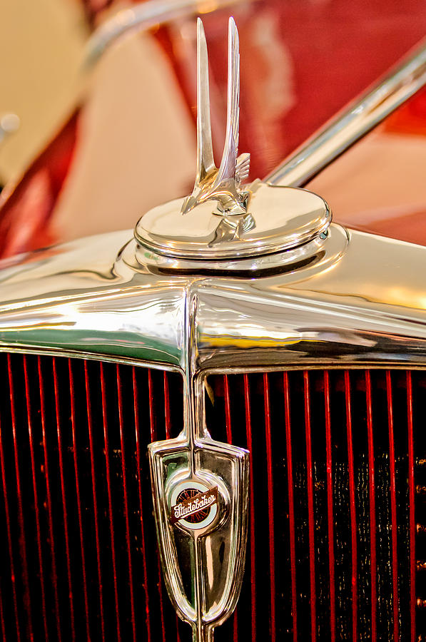 1932 Studebaker Dictator Custom Coupe Hood Ornament - Emblem Photograph by Jill Reger