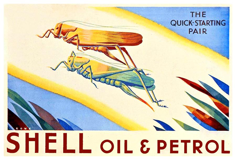 1933 - Shell Oil and Gas British Advertisement - Color Digital Art by John Madison