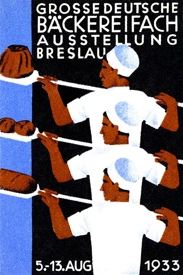 1933 Bakers Convention Poster Painting by Historic Image