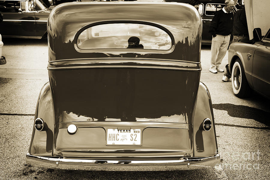 1933 Chevrolet Chevy Sedan Classic Car Back in Sepia 3172.01 Photograph by M K Miller