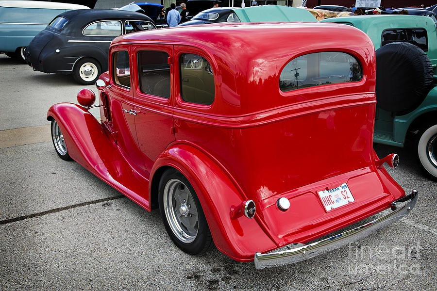 1933 Chevrolet Chevy Sedan Classic Car side in Color 3174.02 Photograph by M K Miller