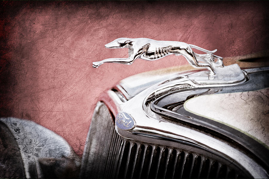 1933 Ford Hood Ornament - Grille Emblem Photograph by Jill Reger