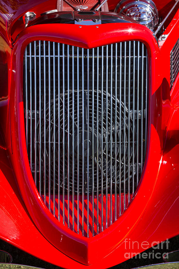 1933 Ford Vicky Automobile Grill Color 3025.02 Photograph by M K Miller
