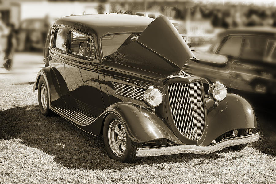 1933 Ford Vicky Automobile in Sepia Color 3023.01 Photograph by M K Miller