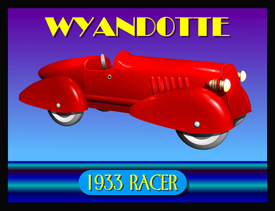 Vintage Digital Art - 1933 Wyandotte Racer by Stuart Swartz