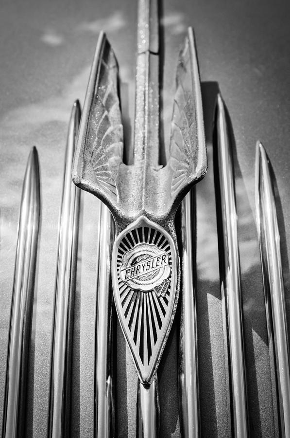 1934 Chrysler Air Flow Hood Ornament - Emblem Photograph by Jill Reger