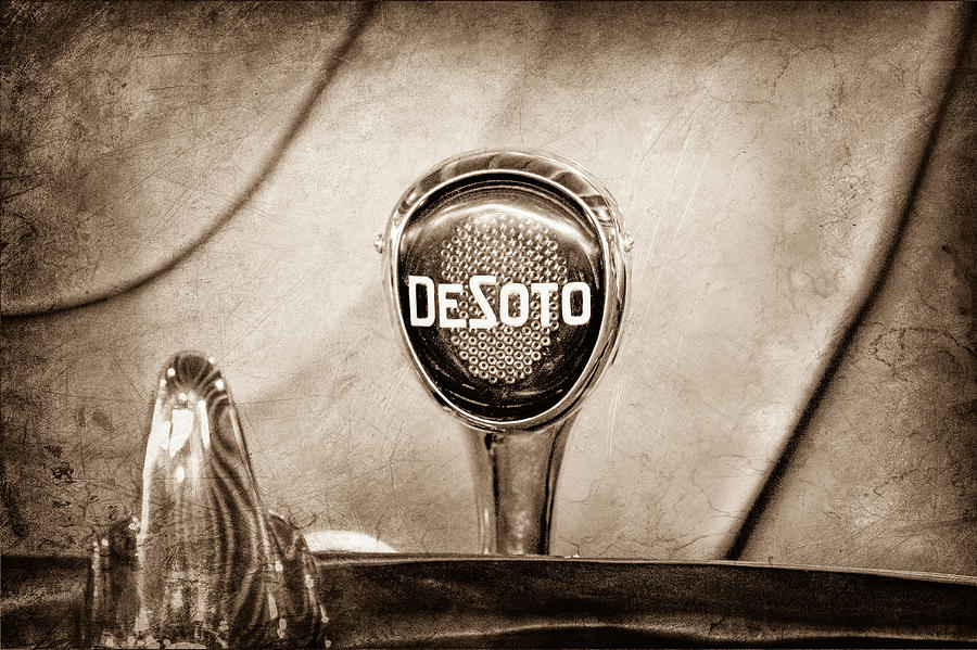 1934 DeSoto Airflow Coupe Taillight Emblem Photograph by Jill Reger
