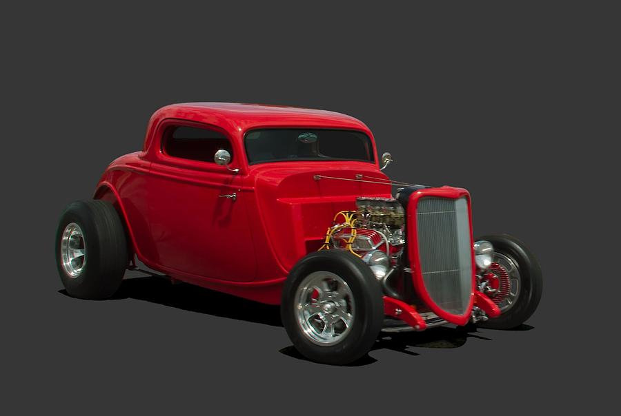1934 Ford 3 Widow Coupe Hot Rod Photograph by Tim McCullough