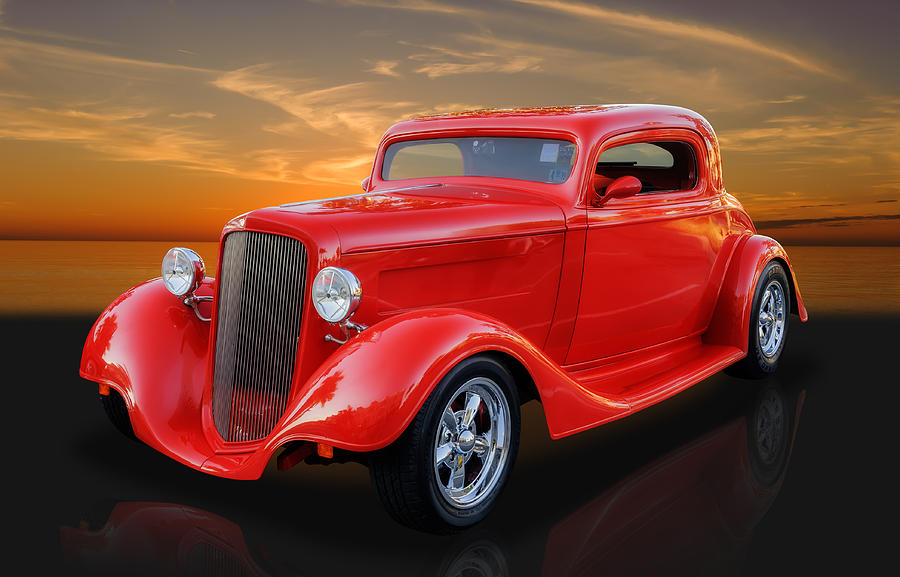 1934 Ford Coupe Custom Hot Rod Photograph by Frank J Benz