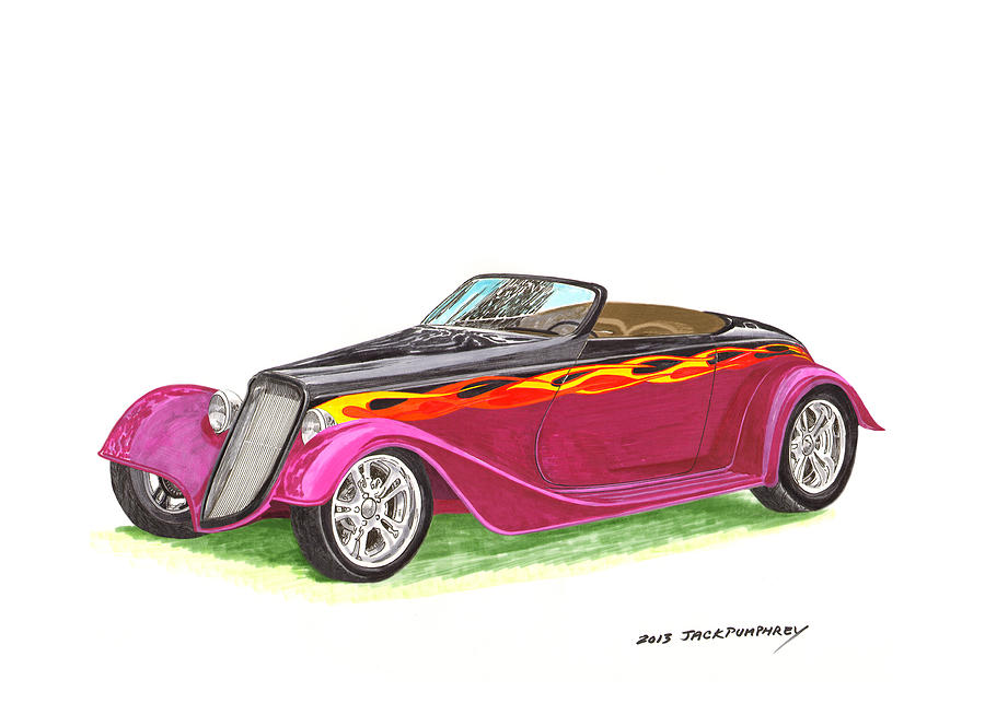 1934 Ford Custom Roadster Painting