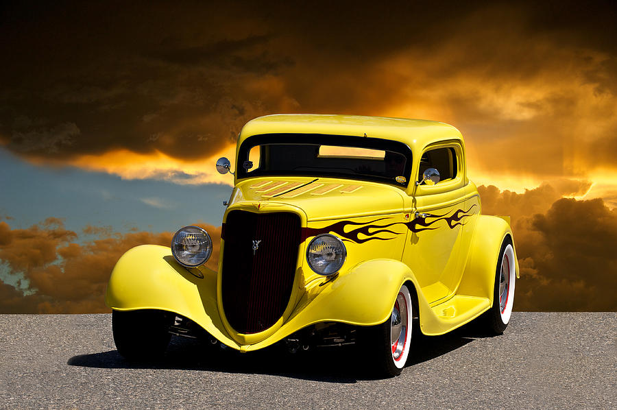 1934 Ford Old School Coupe Photograph by Dave Koontz