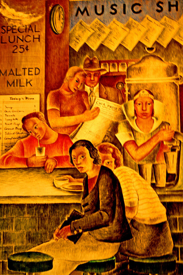 1934 Malt Shop Photograph by Joseph Coulombe