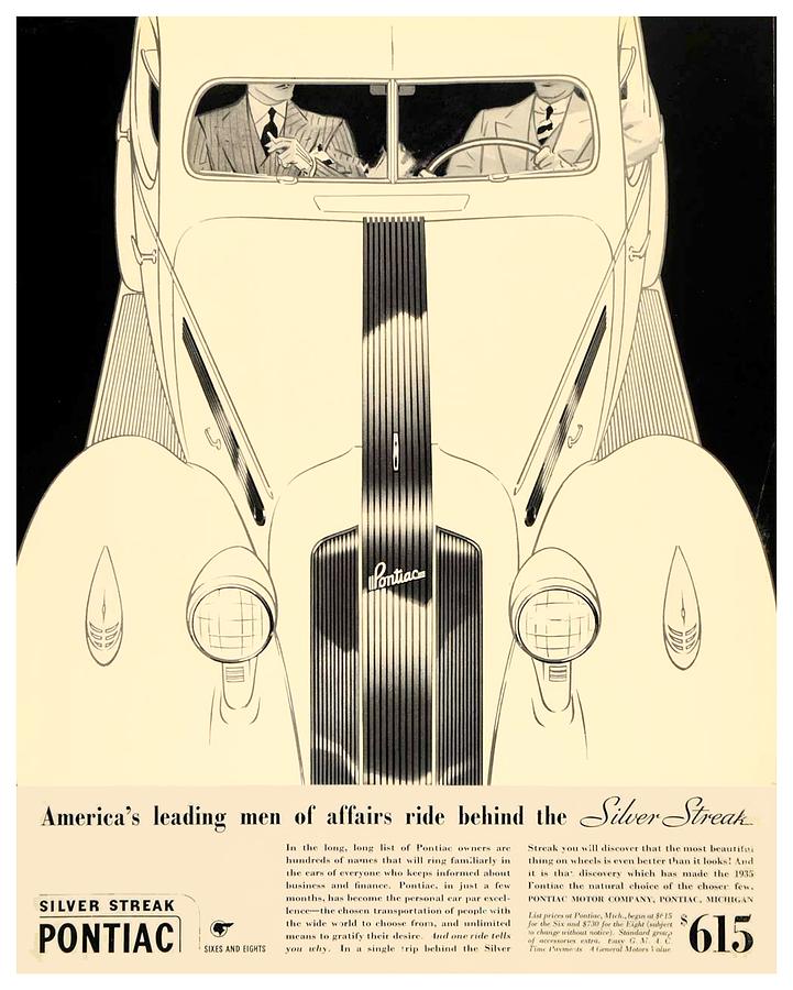 1935 - Pontiac Silver Streak - Advertising Digital Art by John Madison