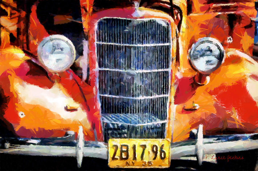 1935 Ford Coupe Painting by Lynne Jenkins